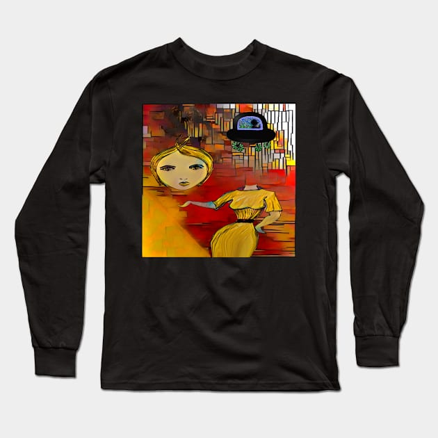 Surreal Sarah Long Sleeve T-Shirt by Sarah Curtiss